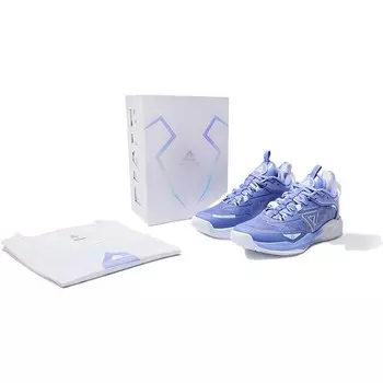 Баскетбольные кроссовки легкие Spirit 1.0 мужские низкие фиолетовые Peak