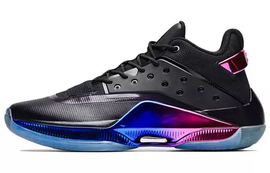 Баскетбольные кроссовки Levitation 4 мужские низкие черные/фиолетовые Xtep