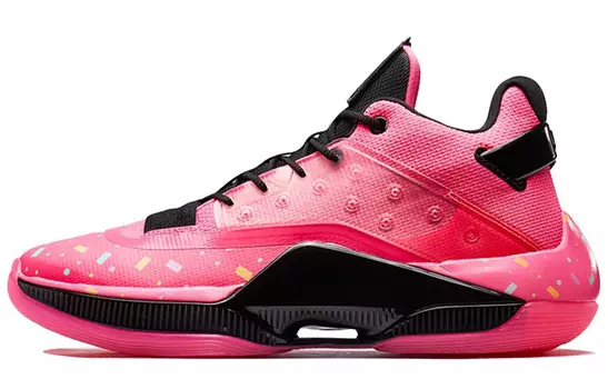 Баскетбольные кроссовки Levitation 4 мужские с низким верхом розовые/черные Xtep