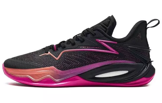 Баскетбольные кроссовки Light Attack 2 Generations для мужчин с низким верхом, черные/фиолетовые Xtep