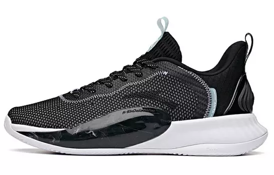 Баскетбольные кроссовки Light Cavalry 6 мужские с низким верхом, черные/голубые Anta