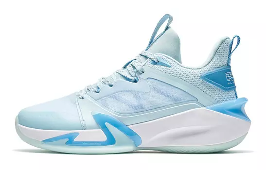 Баскетбольные кроссовки Light Feather 2 V2 мужские с низким верхом белые/синие Xtep