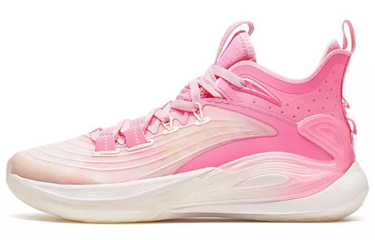 Баскетбольные кроссовки Light Feather 3rd для мужчин с низким верхом цвета персиковый порошок/чистый порошок Xtep