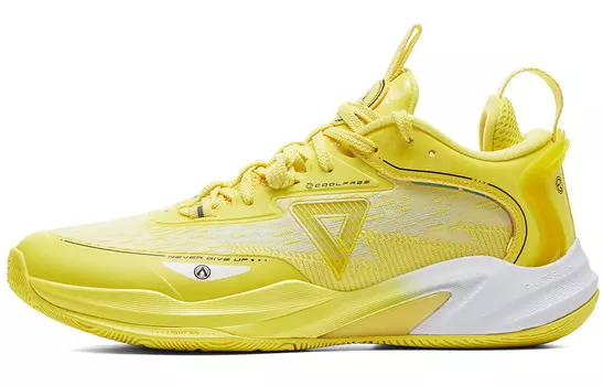 Баскетбольные кроссовки Lightning мужские с низким верхом желтые Peak