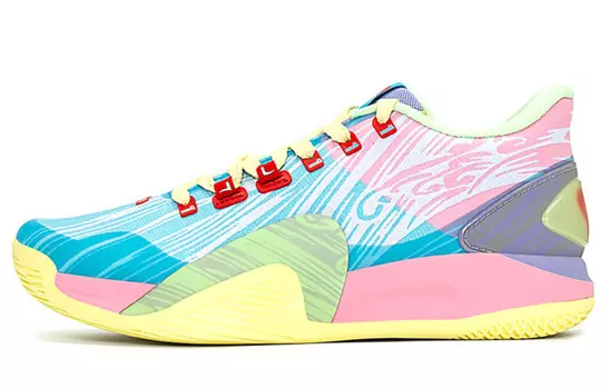 Баскетбольные кроссовки Lin Generation мужские с низким верхом светло-розовые Xtep