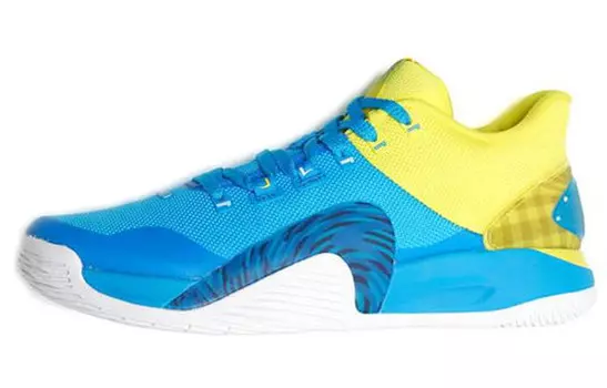 Баскетбольные кроссовки Lin Generation мужские с низким верхом синего и желтого цвета Xtep