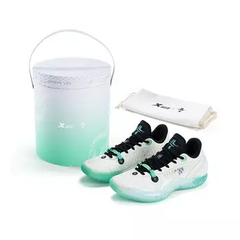 Баскетбольные кроссовки Lin Shuhao Fifth Generation для мужчин с низким верхом, цвет «парусный белый/синий» Xtep