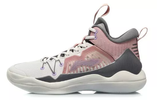 Баскетбольные кроссовки Liren 1 мужские, среднего размера, светло-серые Lining