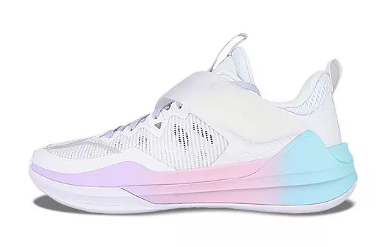 Баскетбольные кроссовки Liren 3 мужские с низким верхом розовые/синие/фиолетовые Lining