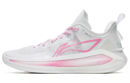 Баскетбольные кроссовки Liren 3 V2 мужские низкие белые розовые Lining