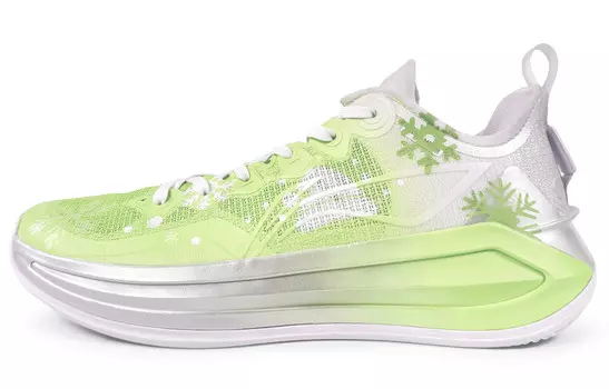 Баскетбольные кроссовки Liren 3 V2 унисекс с низким верхом белые/зеленые Lining