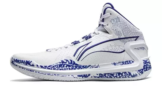 Баскетбольные кроссовки Liren 4 мужские, среднего размера, белые/синие Lining