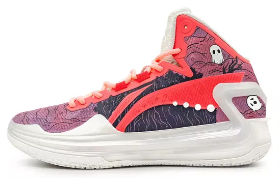 Баскетбольные кроссовки Liren 4 унисекс среднего размера розовые Lining