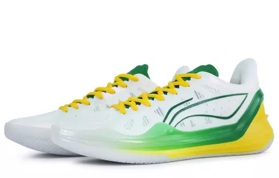Баскетбольные кроссовки Liren 4 V2 мужские низкие желтые/зеленые Lining