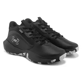 Баскетбольные кроссовки Lockdown 7 для больших детей Under Armour, черный