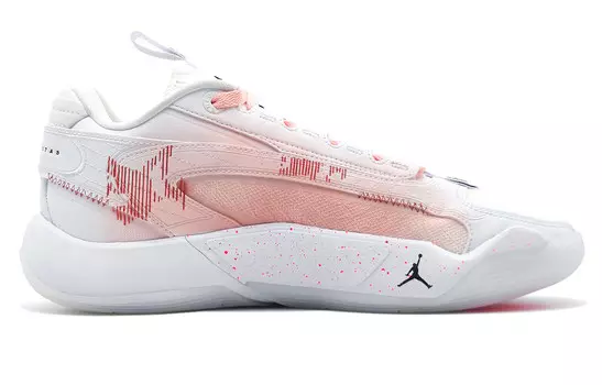 Баскетбольные кроссовки Luka 2 мужские с низким верхом белые/розовые Jordan
