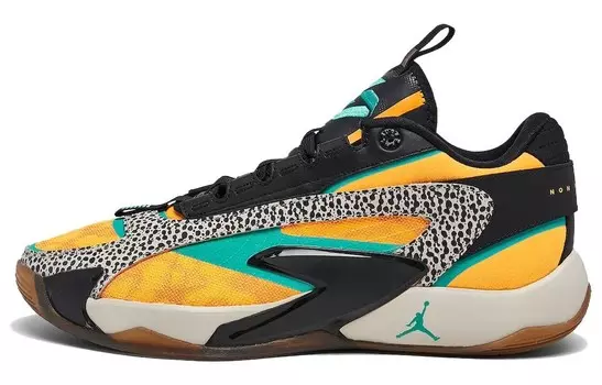 Баскетбольные кроссовки Luka 2 The Pitch Jordan, цвет Laser Orange/Black/Light Orewood Brown/Hyper Jade