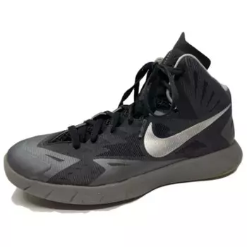 Баскетбольные кроссовки Lunar Hyperquickness мужские с низким верхом, черные/серые Nike