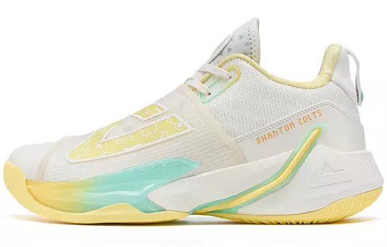 Баскетбольные кроссовки Magic Horse 1.0 мужские с низким верхом желтые/белые Peak