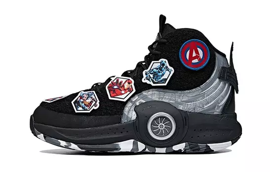 Баскетбольные кроссовки Marvel X Cyclone Man Kids GS High-top Black/White Anta Kids