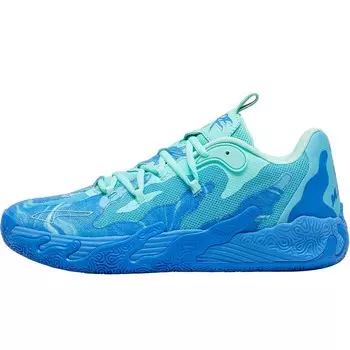 Баскетбольные кроссовки MB.03 Lo Team Puma, цвет Hyperlink Blue-Bright Aqua-Electric Peppermint