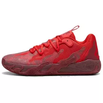 Баскетбольные кроссовки MB.03 мужские низкие красные Puma