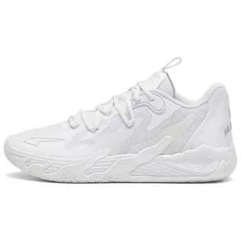 Баскетбольные кроссовки MB.03 унисекс с низким верхом белого цвета Puma