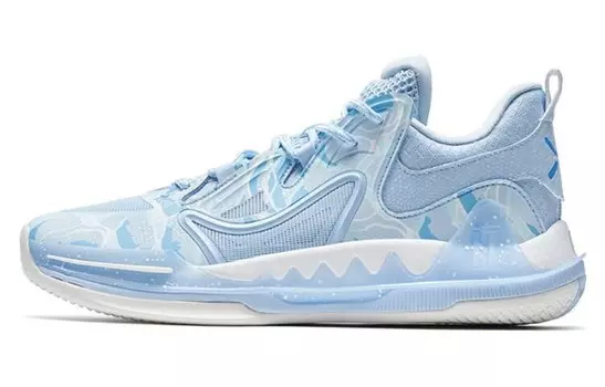 Баскетбольные кроссовки Melee 1 V2 мужские низкие синие/белые Xtep