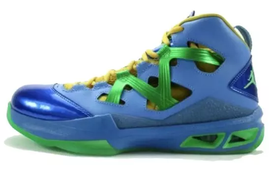 Баскетбольные кроссовки Melo M9 унисекс с высоким верхом синего цвета Jordan