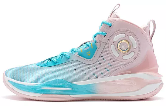 Баскетбольные кроссовки Mikaze II мужские высокие, синие/розовые Xtep