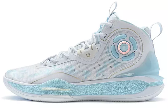 Баскетбольные кроссовки Mikaze II мужские высокие новые белые/голубые Xtep