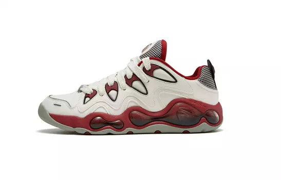 Баскетбольные кроссовки Mitchell & Ness X VERTICAL мужские с низким верхом, белые/красные Fila Fusion