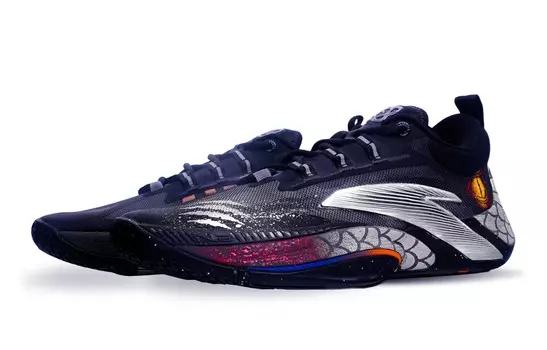 Баскетбольные кроссовки Moment Basketball Shoes Men Low-Top Black/Silver Anta