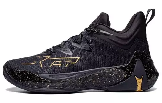 Баскетбольные кроссовки Monster 3.0 мужские, среднего размера, черные/золотые Xtep