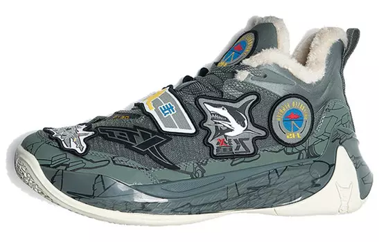 Баскетбольные кроссовки Monster 3.0 мужские с низким верхом, голубые Xtep