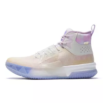 Баскетбольные кроссовки Monster мужские с высоким верхом светло-фиолетового цвета Peak