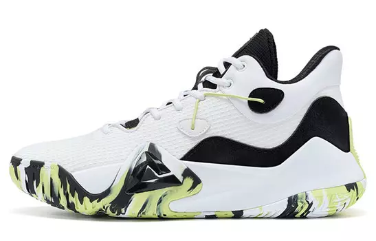 Баскетбольные кроссовки мужские низкие белые/черные Peak