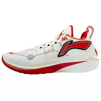 Баскетбольные кроссовки мужские низкие белые/красные Lining