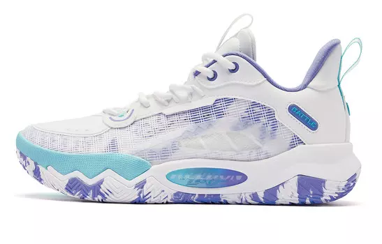 Баскетбольные кроссовки мужские низкие белые Qiaodan