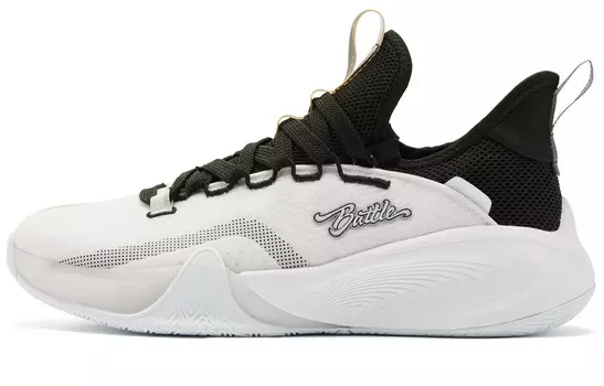 Баскетбольные кроссовки мужские низкие черные/белые Qiaodan