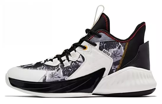 Баскетбольные кроссовки мужские низкие черные/белые Qiaodan