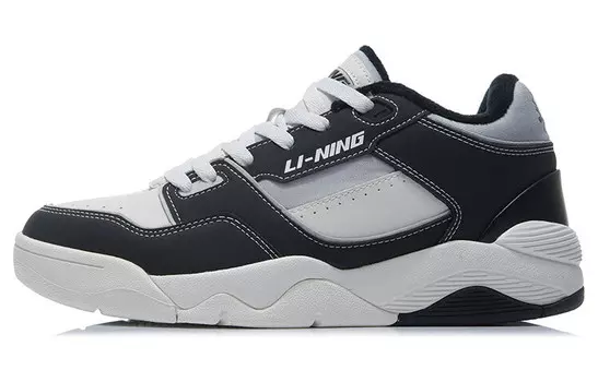 Баскетбольные кроссовки мужские низкие черные/белые Lining