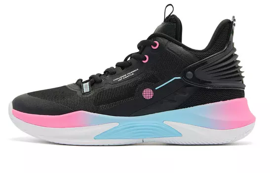 Баскетбольные кроссовки мужские низкие черные Qiaodan