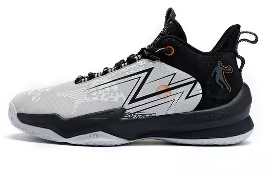 Баскетбольные кроссовки мужские низкие черные/серые Qiaodan