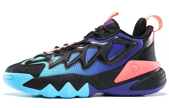 Баскетбольные кроссовки мужские низкие черные/синие Peak