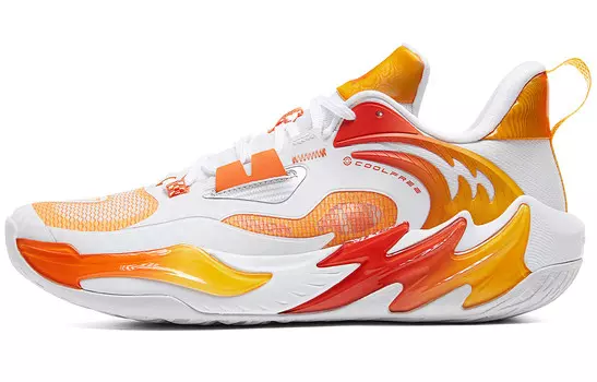 Баскетбольные кроссовки мужские низкие Great White/оранжевые Peak