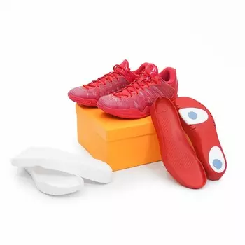 Баскетбольные кроссовки мужские низкие красные/белые Serious Player Only