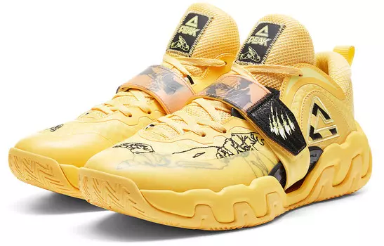 Баскетбольные кроссовки мужские низкие персидские желтые Peak