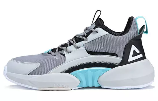 Баскетбольные кроссовки мужские низкие Pigeon Grey/black Peak