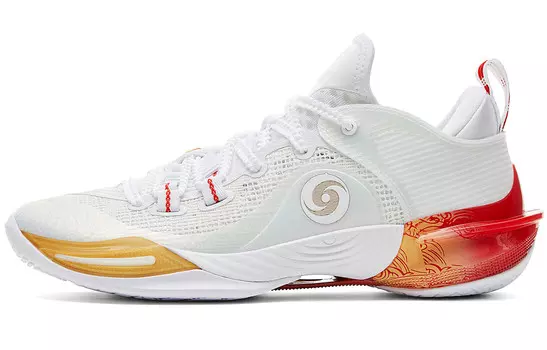 Баскетбольные кроссовки мужские низкие платиново-красные Peak